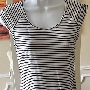 Black and white mini dress